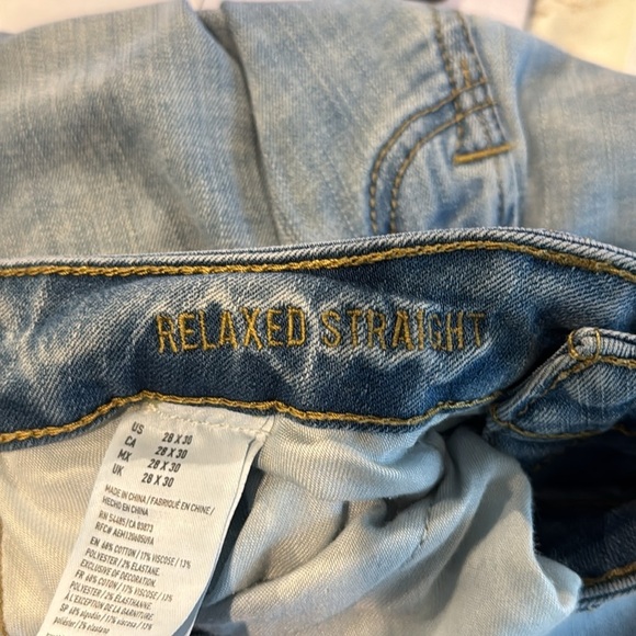 American‎ Eagle Extreme flex size 28 light wash straight leg jeans - Picture 7 of 7